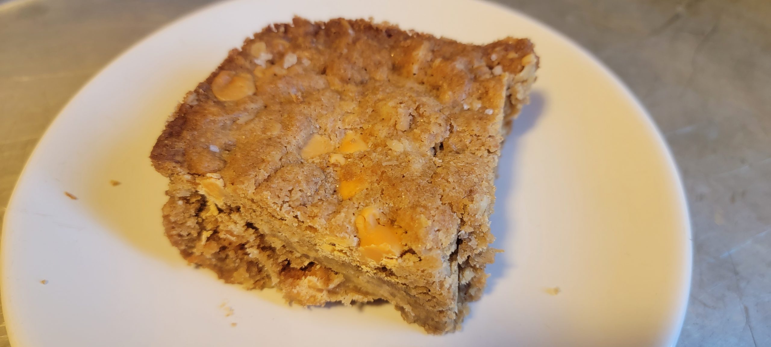 Butterscotch Blondies w/Flaked Sea Salt